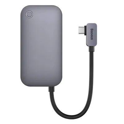 Baseus PadJoy Series Hub 4w1 USB-C do USB 3.0 + HDMI + USB-C PD + jack 3.5mm (Szary)