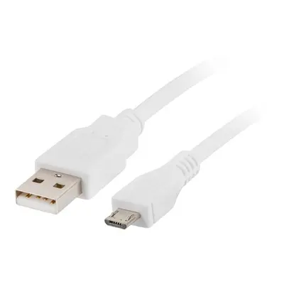 Lanberg kabel micro USB - USB-A 2.0 1.8m biały