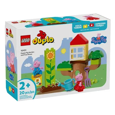 Klocki konstrukcyjne LEGO Świnka Peppa 10431 Ogród i domek na drzewie Peppy