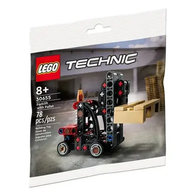 Klocki konstrukcyjne LEGO Technic 30655 Wózek widłowy z paletą