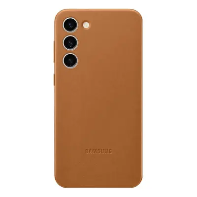 Samsung Leather Case do Galaxy S23 Plus camel