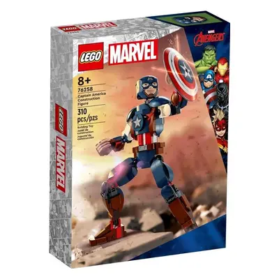 Klocki konstrukcyjne LEGO Super Heroes Figurka Kapitana Ameryki do zbudowania