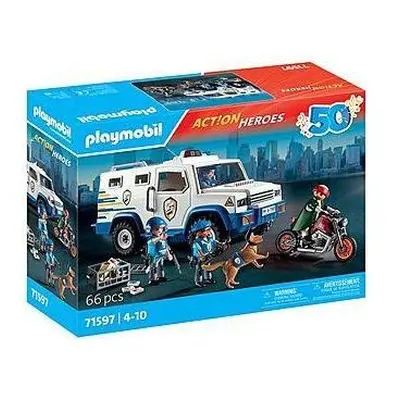 Klocki konstrukcyjne Playmobil Action Heroes 71597 Transporter pieniędzy