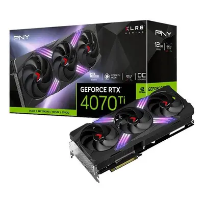 PNY GeForce RTX 4070 Ti SUPER XLR8 Gaming VERTO™ EPIC-X RGB™ Triple Fan OC 16GB GDDR6X DLSS 3