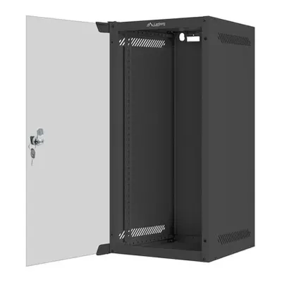 Wisząca Lanberg szafa rack wisząca 10'' 12U 280X310 czarna drzwi szklane