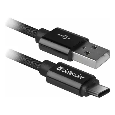 Defender USB AM-TYPE C 1,0m 2.1A Czarny