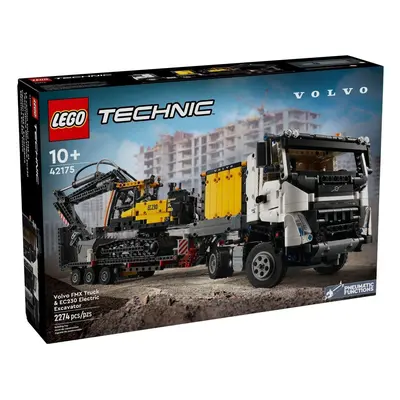 Klocki konstrukcyjne LEGO Technic 42175 Ciężarówka Volvo FMX i koparka EC230 Electric