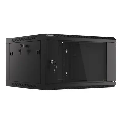 Wisząca Lanberg szafa rack wisząca 19'' 6U 600X600 czarna V2