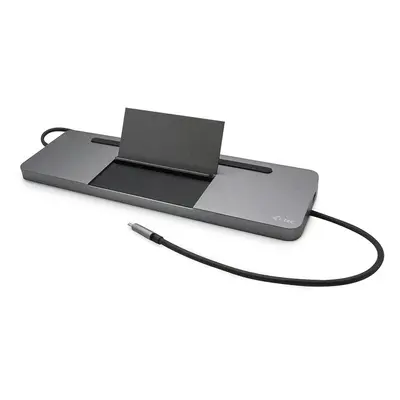 i-tec USB-C Metal Ergonomic 4K 3x Display Docking Station DP HDMI VGA LAN Audio Power Delivery 8