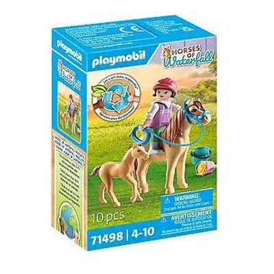 Klocki konstrukcyjne Playmobil Horses of Waterfall 71498 Dziecko z kucykiem i źrebakiem