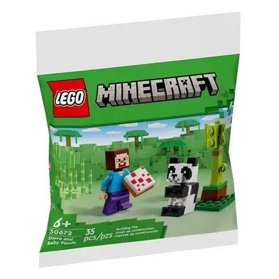 Klocki konstrukcyjne LEGO Minecraft 30672 Steve i mała panda