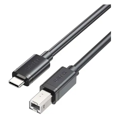 Unitek kabel do drukarki USB C na USB B 2.0 czarny 1m