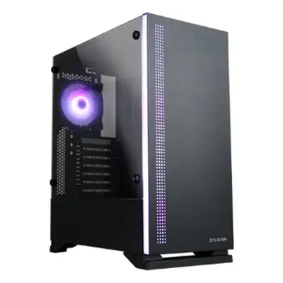 Zalman S5 Black ATX Mid Tower PC Case RGB fan TG