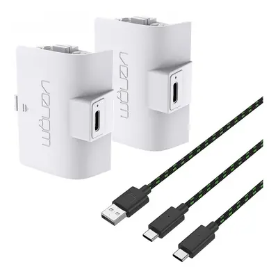 VENOM Akumulatory do padów Xbox Series / Xbox One białe (2x1100mAh) + metrowy kabel