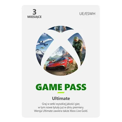 Microsoft Xbox Game Pass Ultimate miesiące - wersja cyfrowa ESD