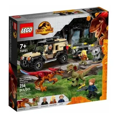 Klocki konstrukcyjne LEGO Jurassic World Pyroraptor & Dilophosaurus Transport Construction Toy (