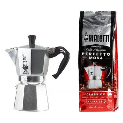 Kawiarka Bialetti Zestaw Moka Expres 6tz + kawa Classico 250g