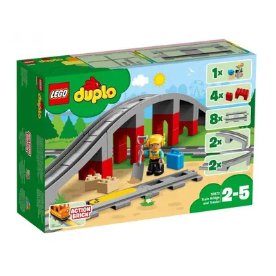 Klocki konstrukcyjne LEGO Duplo Tory Kolejowe i Wiadukt