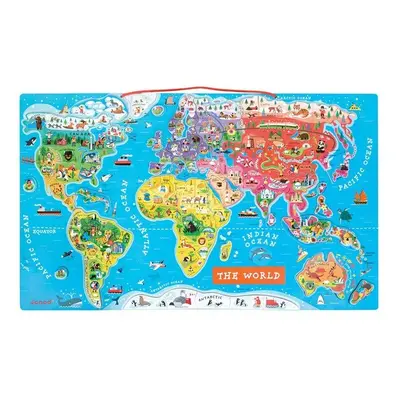 Puzzle magnetyczne Janod Puzzle magnetyczne Mapa świata