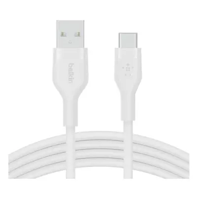 Belkin CAB008bt1MWH BOOST CHARGE™ USB-A do USB-C silikonowy 1m biały