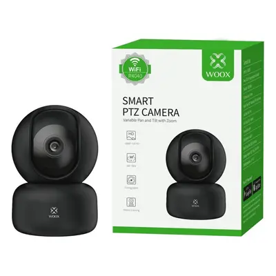 Naścienna , sufitowa, desktop WOOX R4040-BLACK Inteligentna smart kamera obrotowa, PTZ, WiFi, we