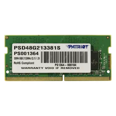 Patriot Signature 8GB [1x8GB 2133MHz DDR4 CL15 SODIMM]