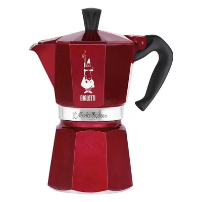 Kawiarka Bialetti Deco Glamour Moka Express 3TZ (130 ml) czerwony