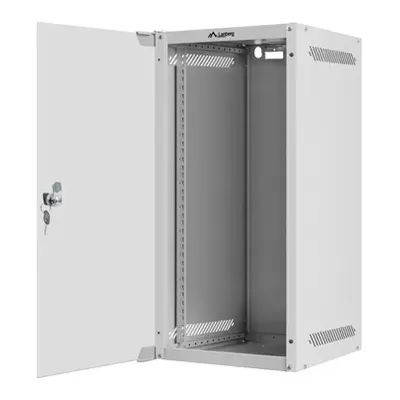 Wisząca Lanberg szafa rack wisząca 10'' 12U 280X310 szara drzwi szklane