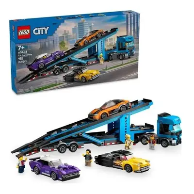 Klocki konstrukcyjne LEGO City Laweta z samochodami sportowymi