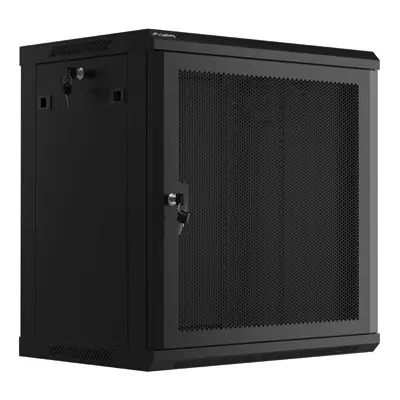 Wisząca Lanberg szafa rack wisząca 19'' 12U 600X450 czarna drzwi perforowane