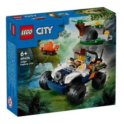 Klocki konstrukcyjne LEGO City Quad badacza dżungli z pandą czerwoną