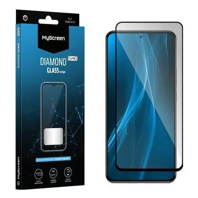 MyScreen Diamond Glass Lite Edge Full Glue Black do Xiaomi Redmi 14C/14R 5G