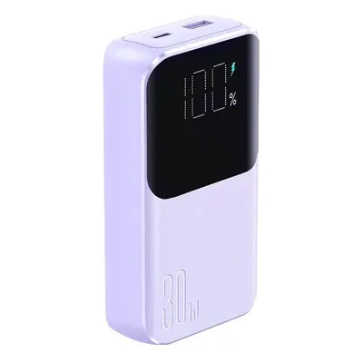 Joyroom mini JR-PBC07 20000mAh 30W z kablami USB-C i Lightning fioletowy