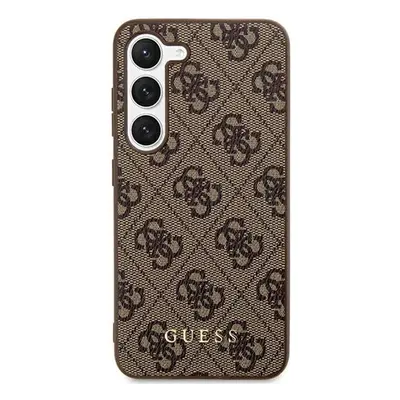 Guess 4G Metal Gold Logo - Etui Samsung Galaxy S24+ (brązowy)