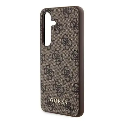 Guess 4G Metal Gold Logo - Etui Samsung Galaxy S24 (brązowy)