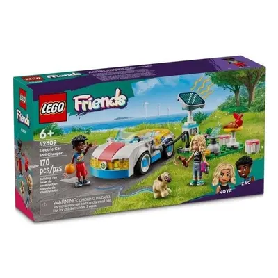 Klocki konstrukcyjne LEGO Friends Samochód Elektryczny i Stacja Ładowania