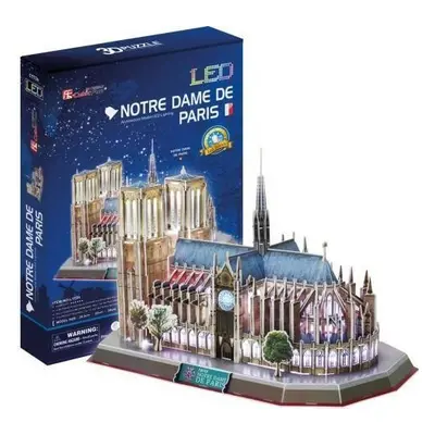 Puzzle Cubic Fun 3D LED Katedra Notre Dame el.