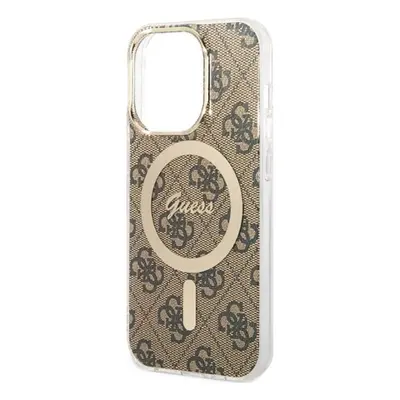 Guess 4G MagSafe - Etui iPhone Pro (Brązowy)