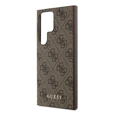 Guess 4G Metal Gold Logo - Etui Samsung Galaxy S24 Ultra (brązowy)