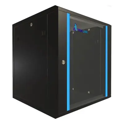 Wisząca Extralink EX.7256- 12U 600x600 Czarna | Szafa rack | montowana na ścianie