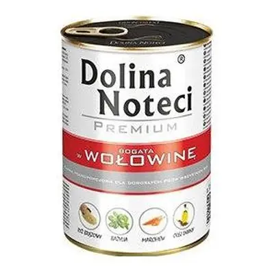 Karma mokra dla dorosłych psów Dolina Noteci Premium Z Wołowiną 400g