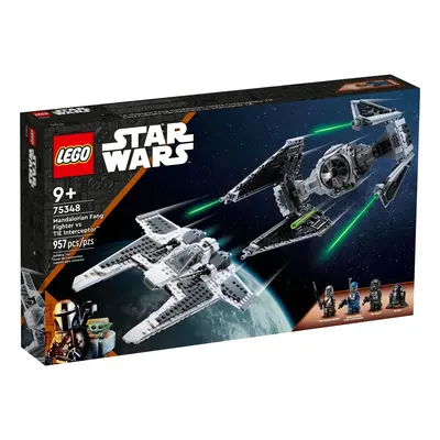 Klocki konstrukcyjne LEGO Star Wars Mandaloriański myśliwiec Fang Fighter kontra TIE Interceptor