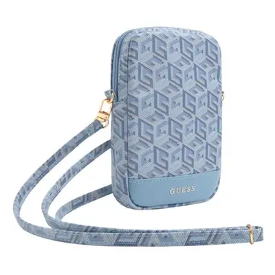 Guess Zip GCube Bottom Stripe - Torebka na telefon (niebieski)