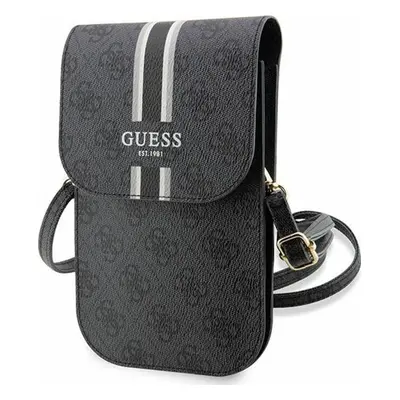 Guess 4G Stripes - Torebka crossbody na telefon (czarny)