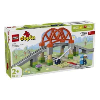 Klocki konstrukcyjne LEGO Duplo Town Most i tory kolejowe - zestaw rozszerzający