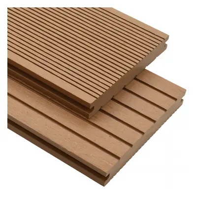 Deski tarasowe z litego WPC z akcesoriami, m², 2,2 m, tekowe