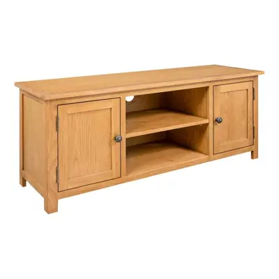 Szafka pod telewizor, 110x35x44 cm, lite drewno dębowe