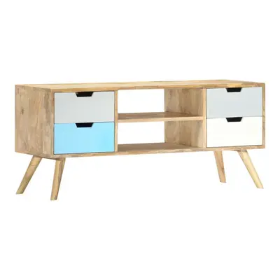 Szafka pod TV, 110 x 35 x 48 cm, lite drewno mango