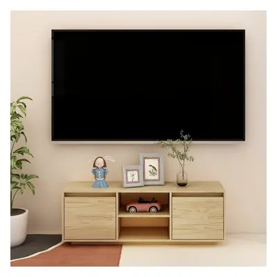 Szafka pod telewizor, 110x30x40 cm, lite drewno sosnowe