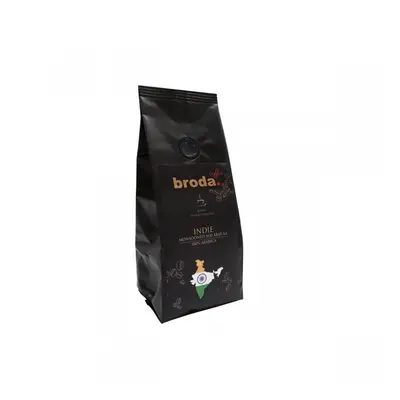 Kawa świeżo palona 0,5kg Broda Coffee Indie czarna